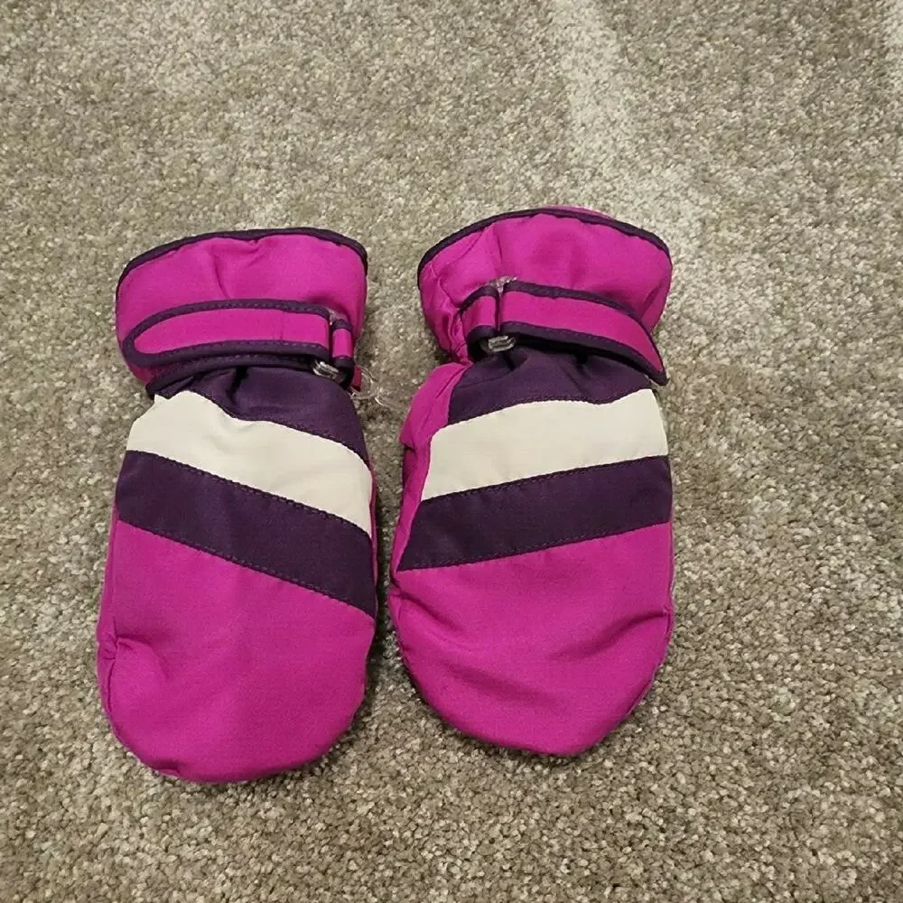 The Children's Place Girls Hat And Mittens Set Sz L (4t-5t)